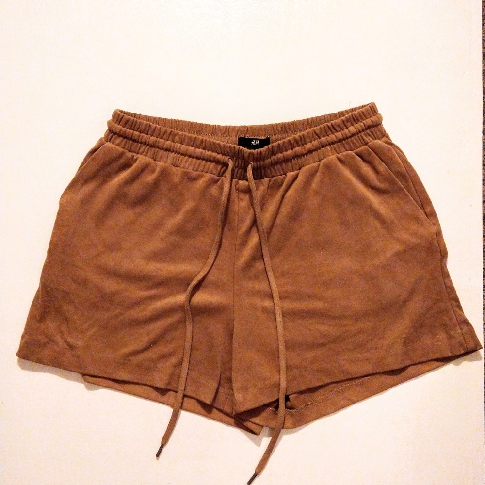 H&M suede shorts